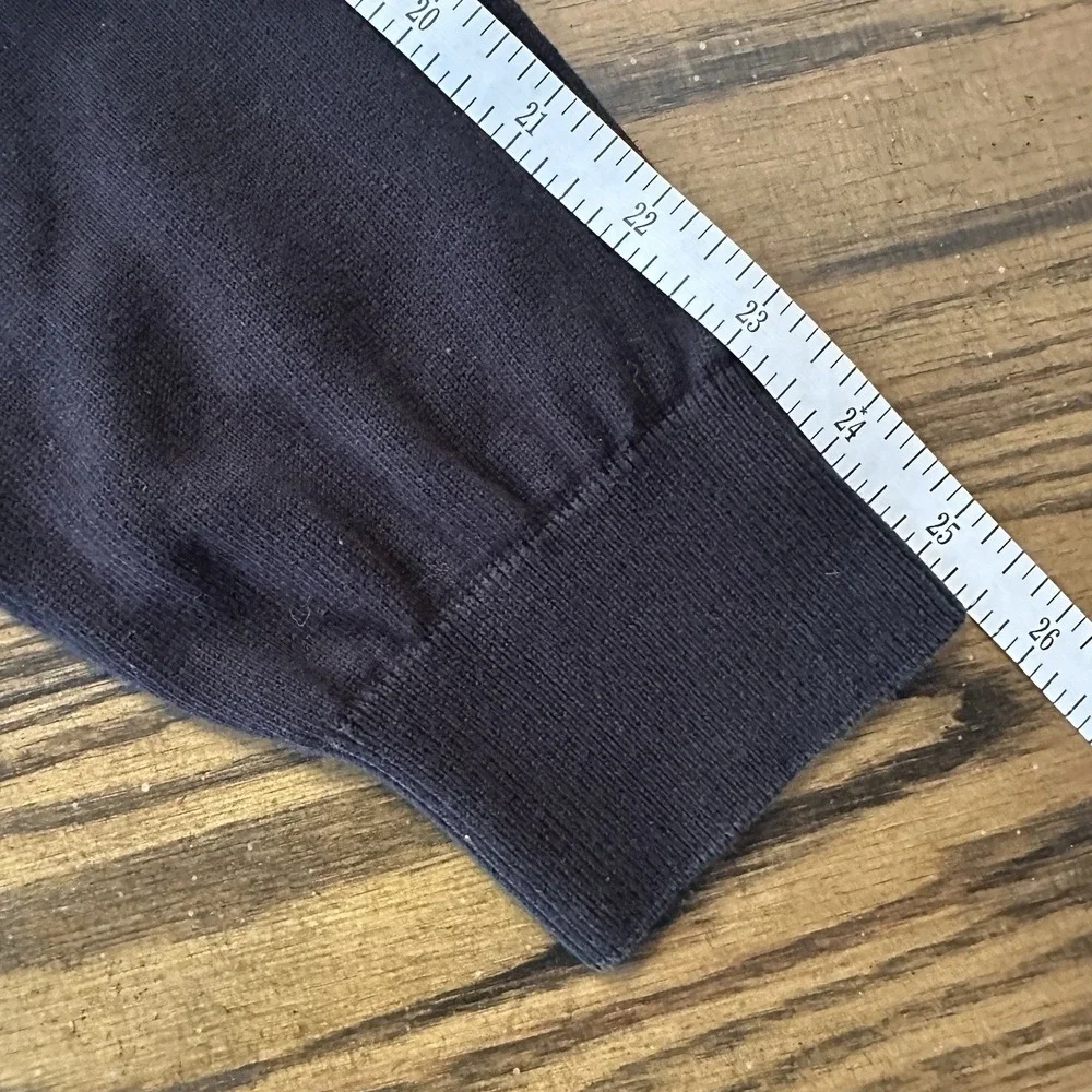 Lacoste Mens Black Sweater Shirt Classic Fit Crew Neck LS Pullover Logo Size XL‎